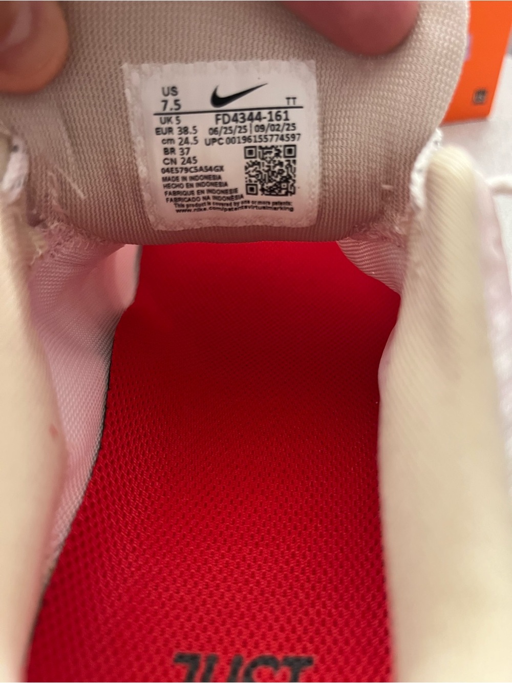 Nike Air Zoom Pegasus 39 Sail University Red Women's Shoe Size 7.5 FD4344-161 - Picture 10 of 11